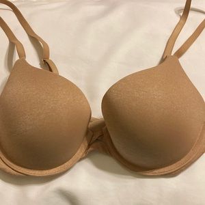 Victoria’s Secret perfect shape bra. Wore one time. Size 34 B. Nude color